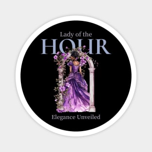 Lady of the hour Elegance Unveiled - Black Lady Black Lives Matter - Black and Beautiful Magnet